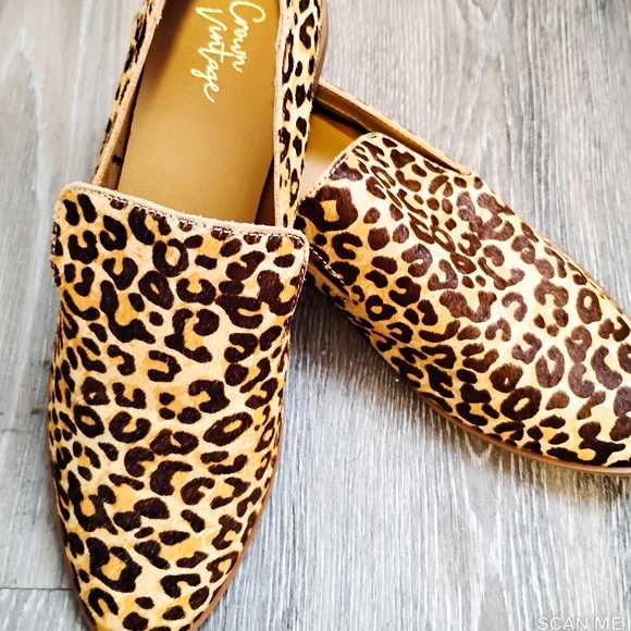 Crown Vintage Size 8 Calf Hair Loafers New without Box - Picture 1 of 11